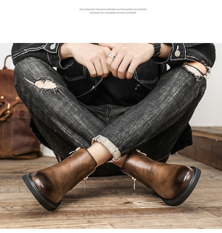 Slip-on Business High-top Casual Ankle Boots