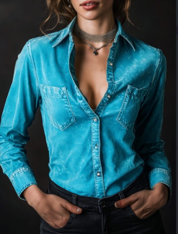 Artistic Lapel Shirt - Image 6