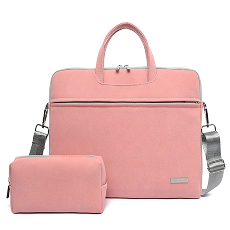 PU Leather Women Laptop Bag Notebook Carrying Case Briefcase For Macbook Air 13.3 14 15.6 Inch Men Handbags Shoulder Mouse Bag - Image 28