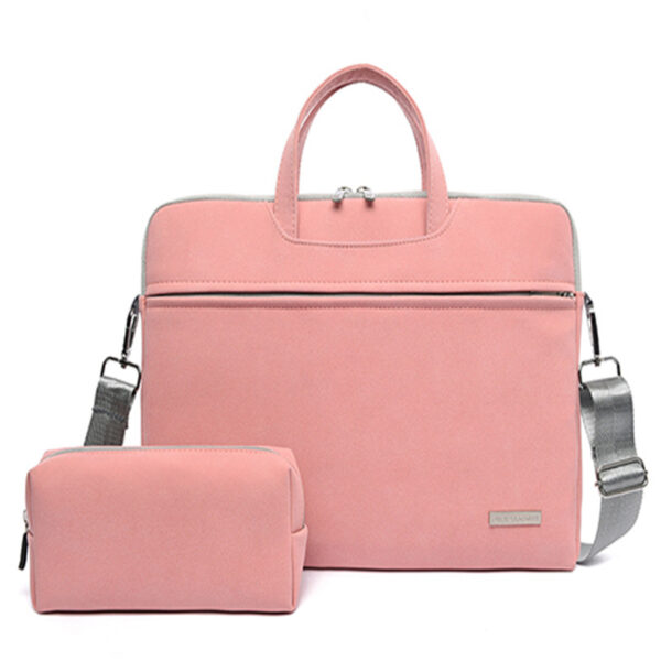 PU Leather Women Laptop Bag Notebook Carrying Case Briefcase For Macbook Air 13.3 14 15.6 Inch Men Handbags Shoulder Mouse Bag - Image 26