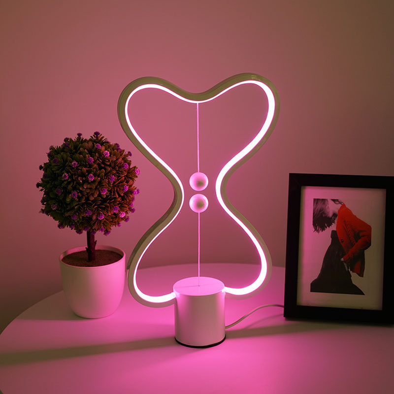 7 Colors Balance Lamp LED Night Light USB Powered Home Decor Bedroom Office Table Night Lamp Light - Image 4