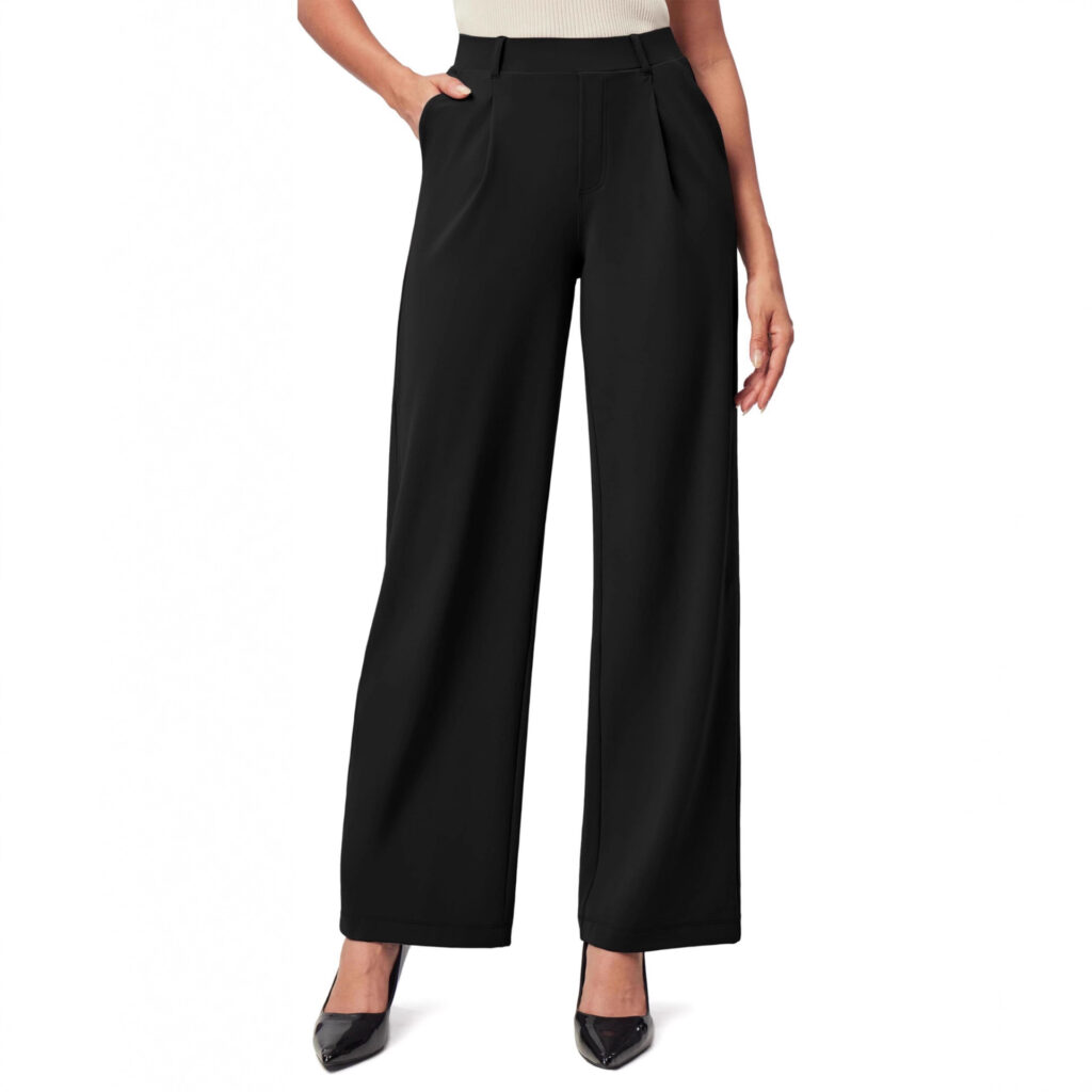 Womens High-Waisted Stretchy Work Business Casual Pants
