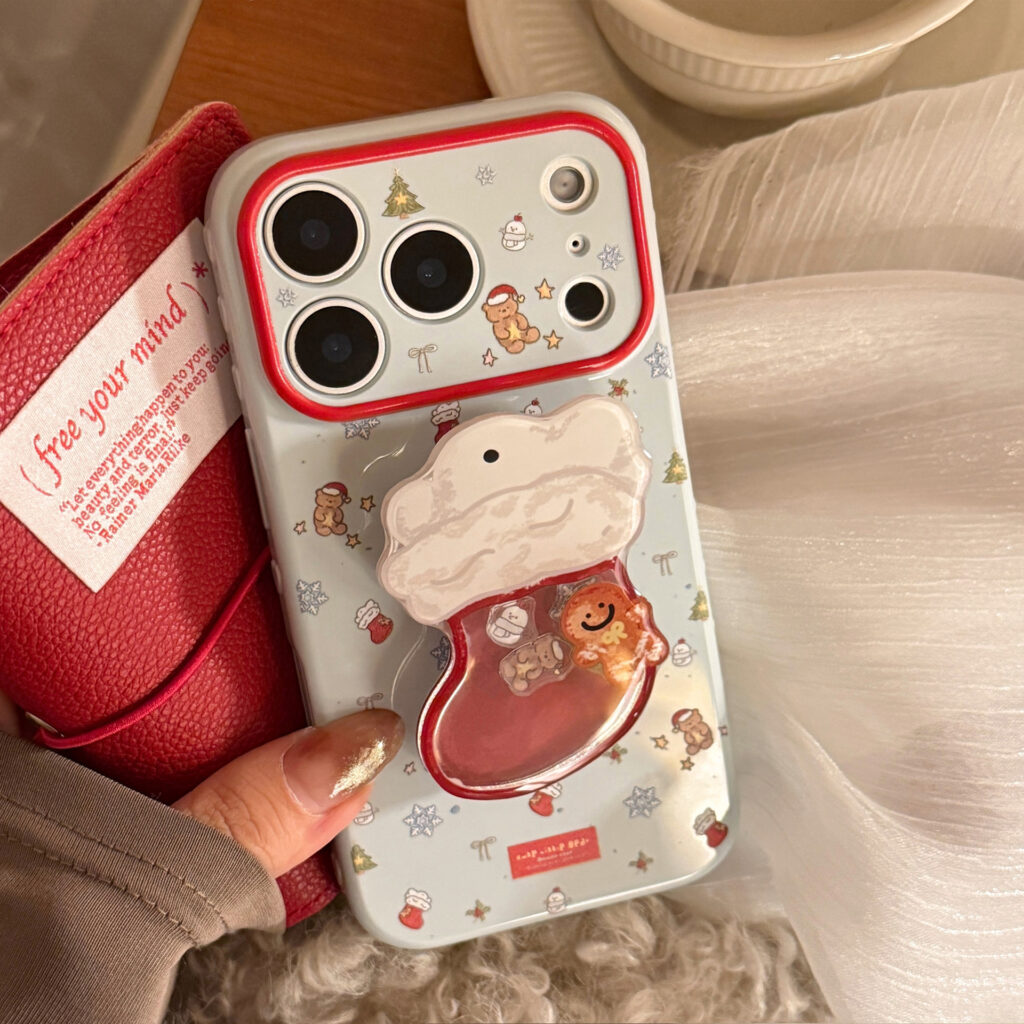 Christmas Stocking Shaker Stand Phone Case