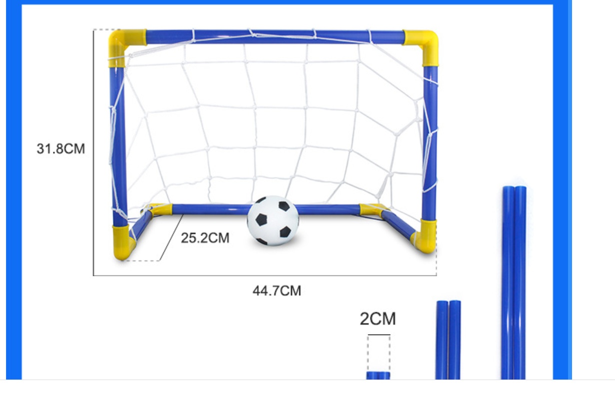Folding Mini Football Soccer Ball Goal Post Net - Image 5