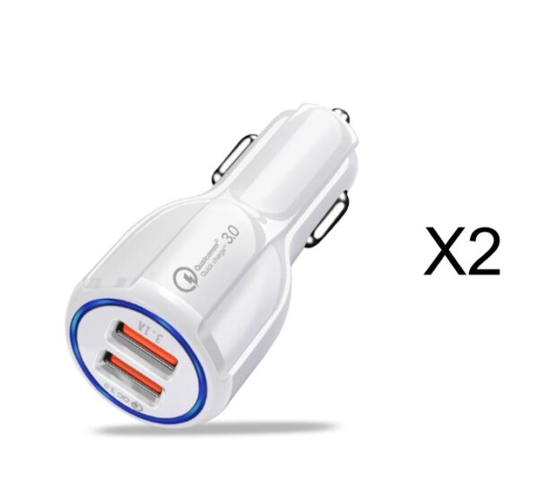 Quick Charge 3.0 Car Charger For Mobile Phone Dual Usb Car Charger Qualcomm Qc 3.0 Fast Charging Adapter Mini Usb Car Charger - Image 8