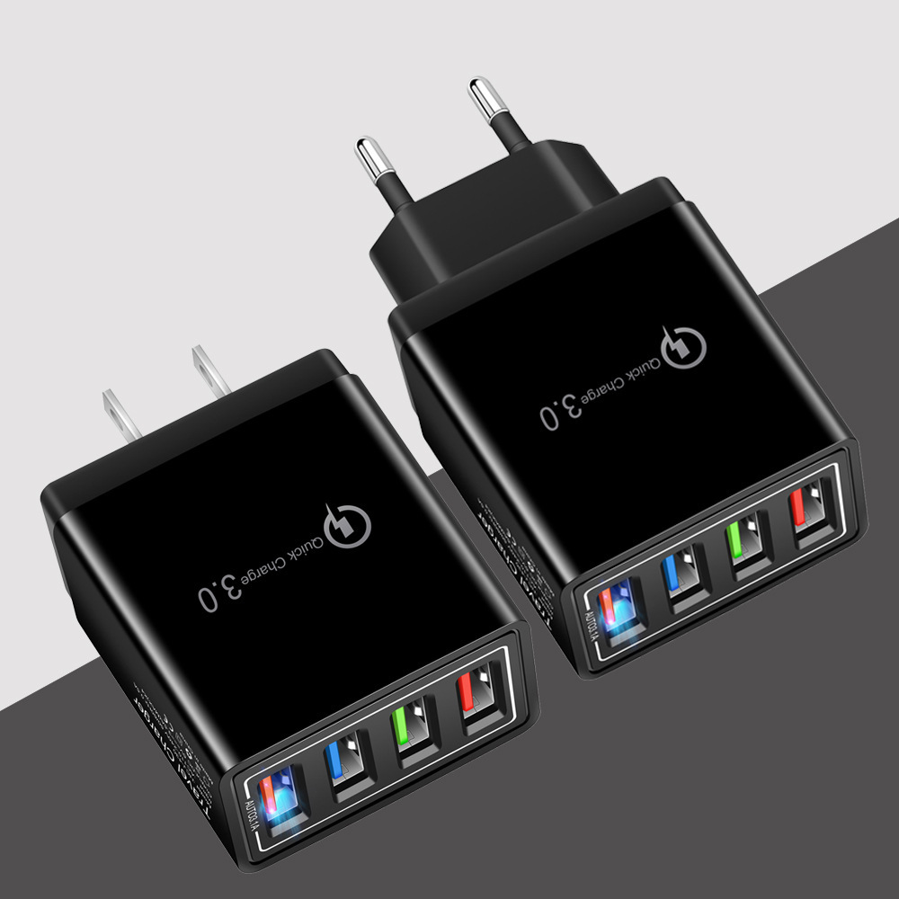 USB Charger Quick Charge 3.0 4 Phone Adapter For Tablet Portable Wall Mobile Charger Fast Charger - Image 23