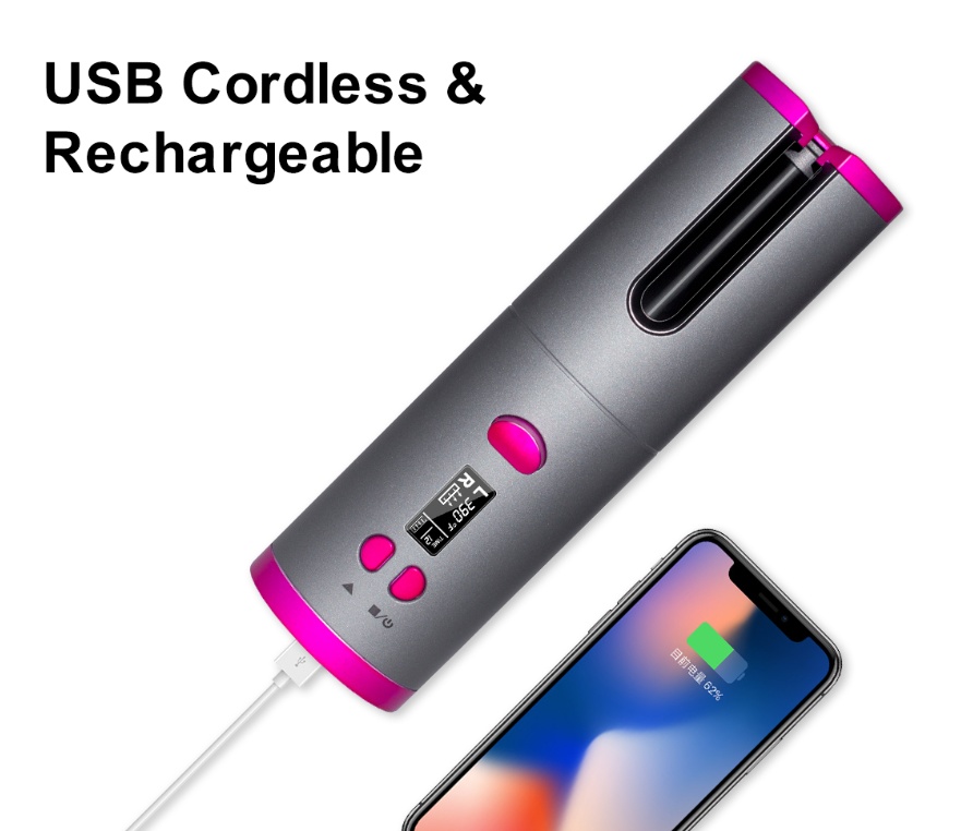 Curling Iron USB Wireless Multifunctional Charging Curler - Image 7