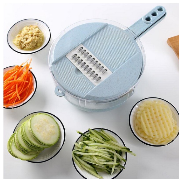 8 In 1 Mandoline Slicer Vegetable Slicer Potato Peeler Carrot Onion Grater With Strainer Vegetable Cutter Kitchen Accessories - Image 2