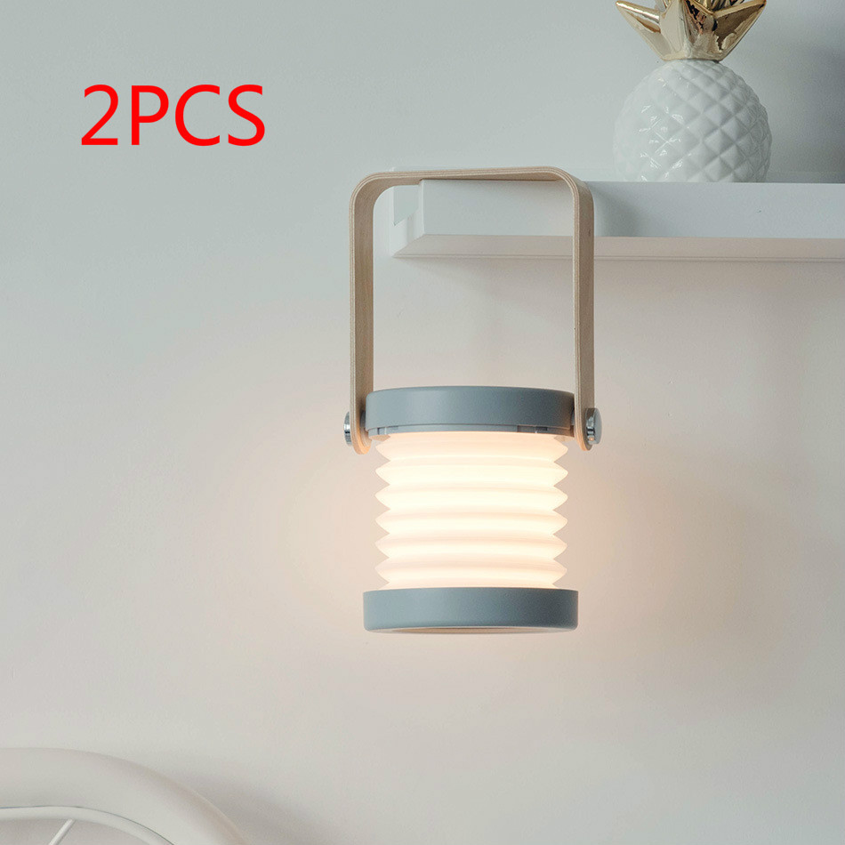 Foldable Touch Dimmable Reading LED Night Light Portable Lantern Lamp USB Rechargeable For Home Decor - Image 27