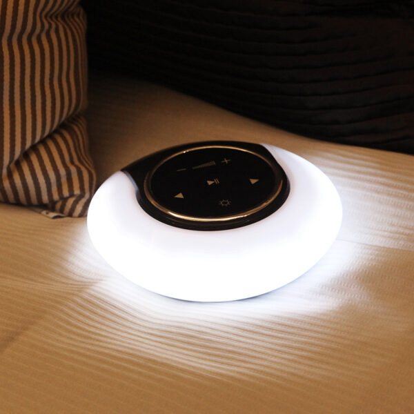 Creative Bluetooth Subwoofer Stereo Speaker LED Desk Lamp Stepless Dimming Folding Touch Atmosphere Night Light - Image 6