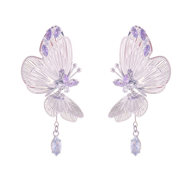 Half Butterfly Dynamic Exquisite Sweet Earrings - Image 5