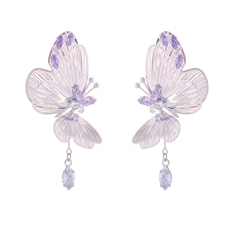 Half Butterfly Dynamic Exquisite Sweet Earrings - Image 5