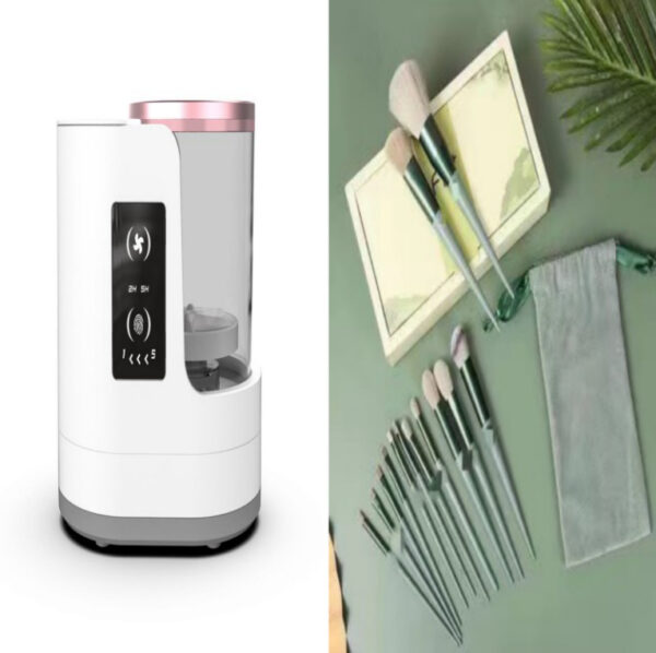 Electric Makeup Brush Cleaner Rechargeable Makeup Brushes Cleaning Tool Automatic Makeup Brush Cleaning Stand Device - Image 6