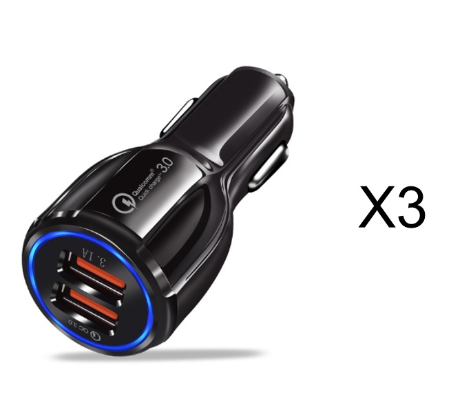 Quick Charge 3.0 Car Charger For Mobile Phone Dual Usb Car Charger Qualcomm Qc 3.0 Fast Charging Adapter Mini Usb Car Charger - Image 6