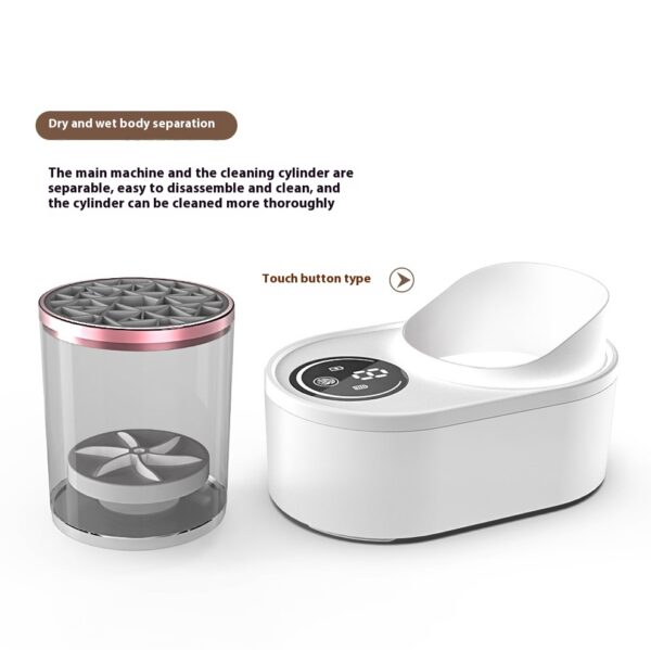 Electric Makeup Brush Cleaner Rechargeable Makeup Brushes Cleaning Tool Automatic Makeup Brush Cleaning Stand Device - Image 12