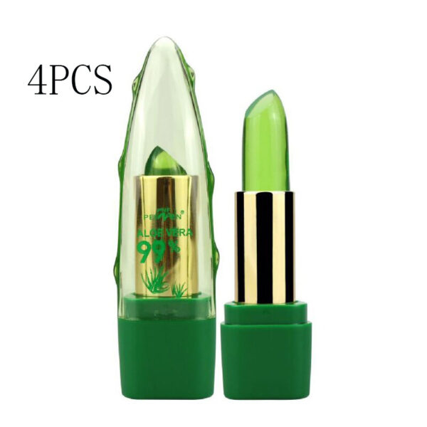 Aloe Vera Gel Color Changing Lipstick Gloss  Moisturizer Anti-drying Desalination Fine-grain Lip Blam Care - Image 16