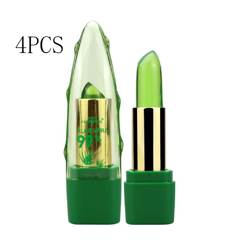 Aloe Vera Gel Color Changing Lipstick Gloss  Moisturizer Anti-drying Desalination Fine-grain Lip Blam Care - Image 16