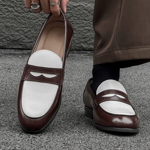 New Stylish All-match Mens Slip-on Casual Leather Shoes - Image 5