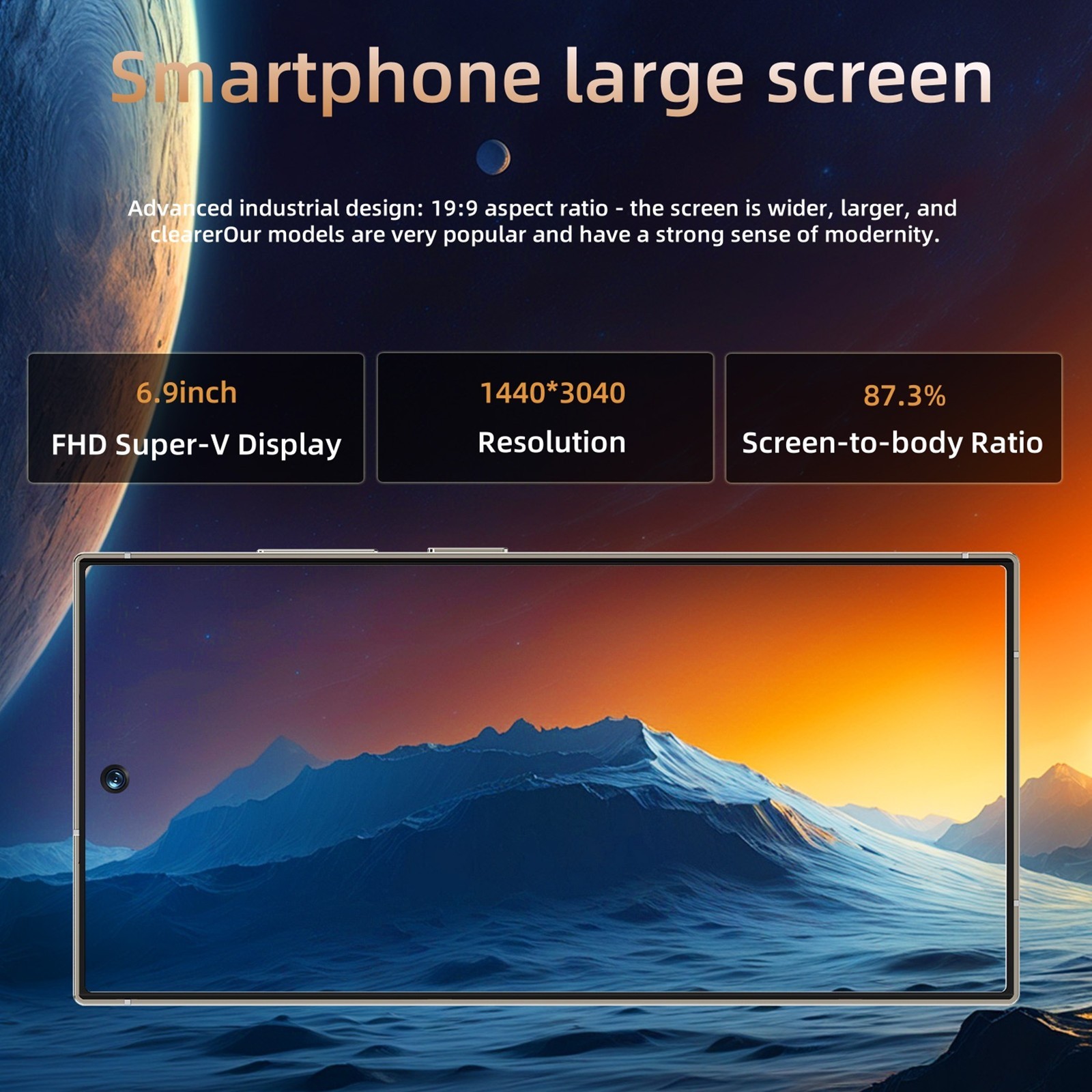 C24 Unlocked Phone Smartphone 8GB 256GB Android14.0 6800mAh 6.8inch 5G - Image 3