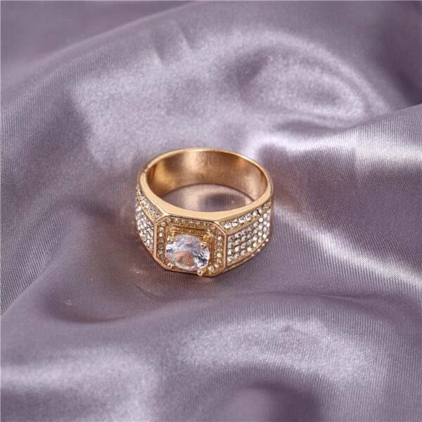 Baby's Breath Fashionable Couple Rings - Image 2