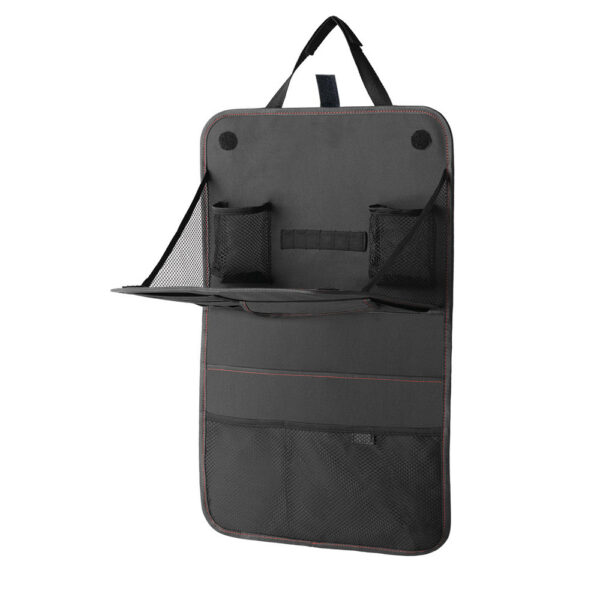 Car Seat Back Storage Bag Car Organizer Bag Foldable Dining Table Tray Travel Storage Bag Car Interior Accessories - Image 6