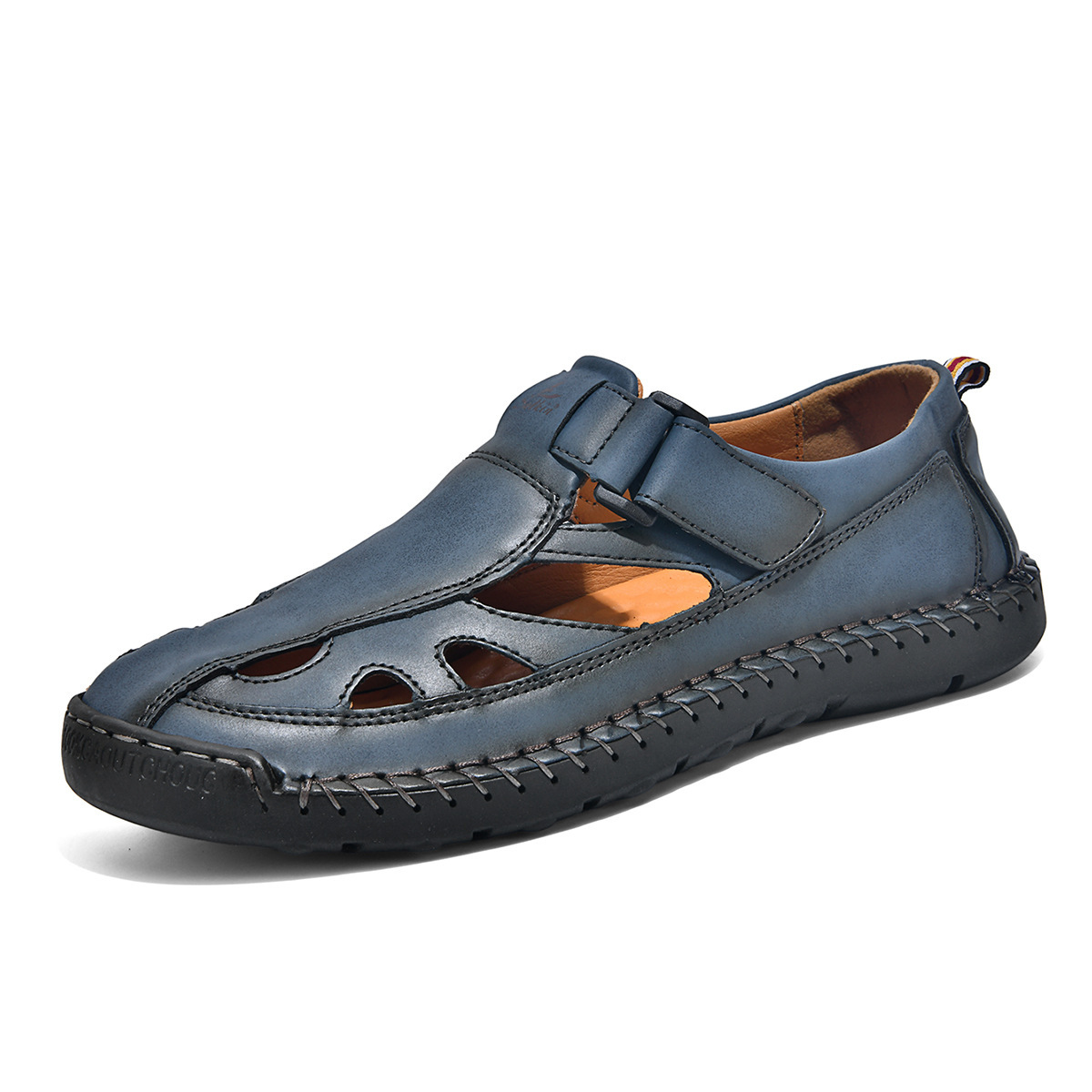 Breathable Hand-Sewn Mens Closed-Toe Sandals - Image 3