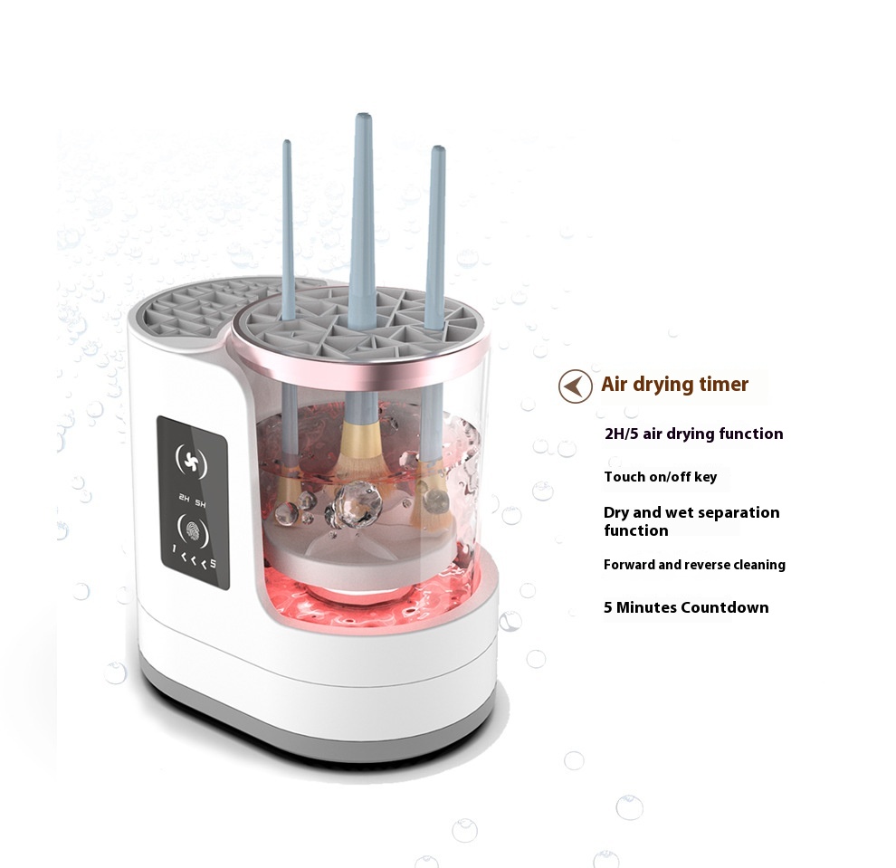 Electric Makeup Brush Cleaner Rechargeable Makeup Brushes Cleaning Tool Automatic Makeup Brush Cleaning Stand Device - Image 17