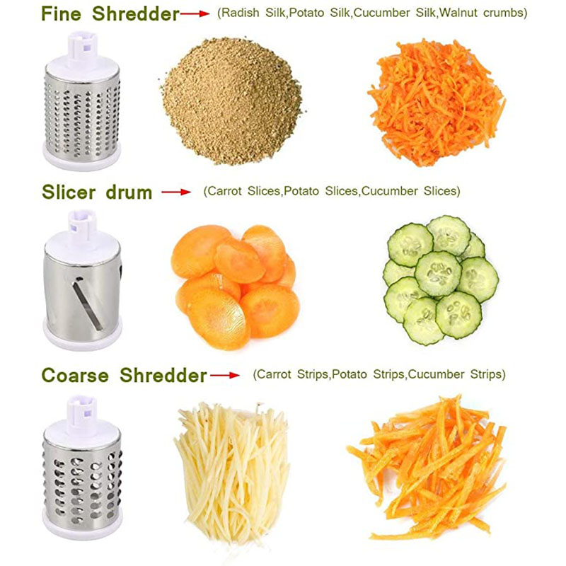 3 In 1 Vegetable Slicer Manual Kitchen Accessories Grater For Vegetable Cutter Round Chopper Mandolin Shredder Potato Home Kitchen Supplies Kitchen Gadgets - Image 8