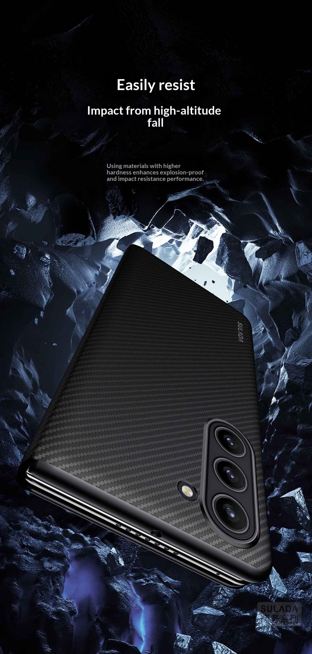 Carbon-fiber Leather Flip Case With Magnetic Card Slots For Phones - Image 18