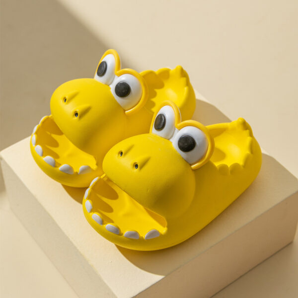 Kids Dinosaur Slippers Wholesale Summer Cartoon Parent Child Outdoor Home EVA Sandals Women Men Kids Cute Slippers Baby Shoes - Image 3