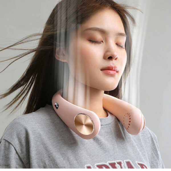 New Mini Neck Fan Portable Bladeless Hanging Neck Rechargeable Air Cooler Mini Summer Sports Fans - Image 17