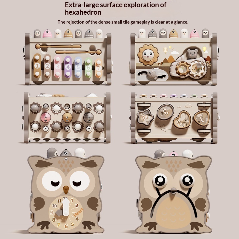 Infant And Toddler Hexahedral Educational Puzzle Toy - Image 6