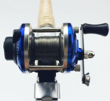 New Mini Metal Bait Casting Spinning Boat Ice Fishing Reel Fish Water Wheel Baitcast Roller Coil with 50M Wire Fishing Supplies - Image 5