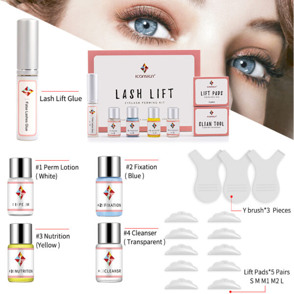 Dropshipping ICONSIGN Lash Lift Kit Lash Lifiting Eyelash Perming Kit Lash Curling Enhancer Eyes Makeup Tools - Image 14