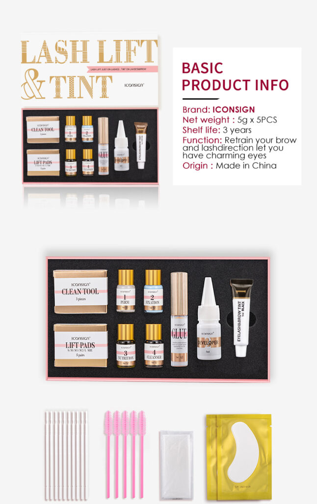 ICONSIGN Lash Lift EyeLash Eyebrow Dye Tint Kit Lashes Perm Set Brow Lamination Makeup Tools