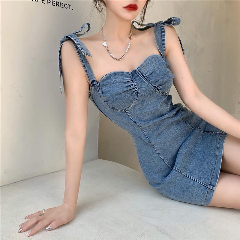 Hong Kong-style Retro Sexy Tube Top Slip Dress - Image 5