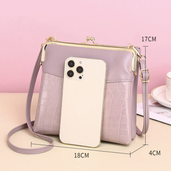 Lock Shoulder Bags Women Alligator Pattern Crossbody Phone Bag - Image 19