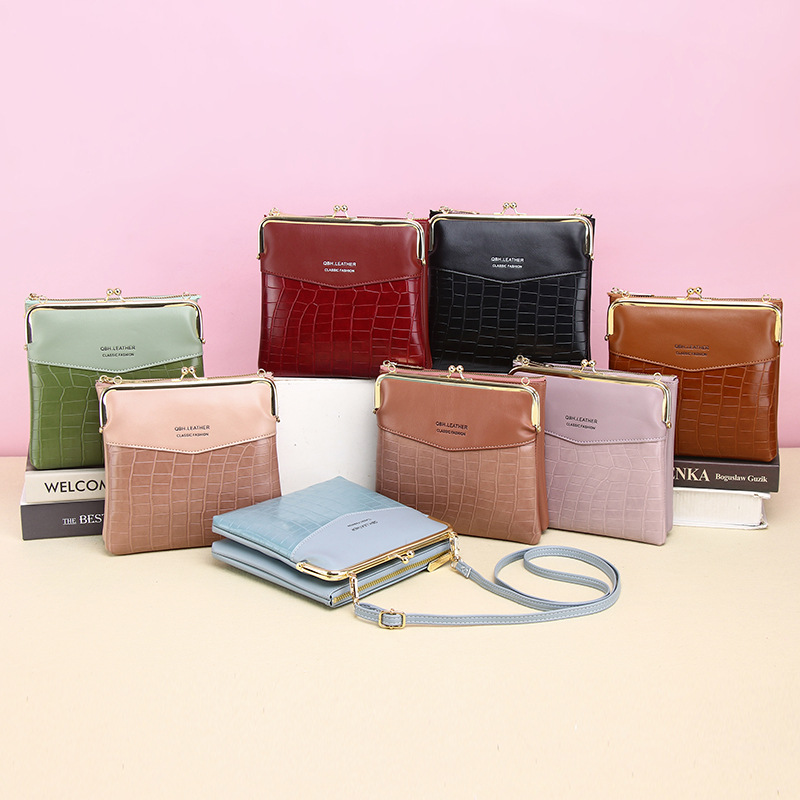 Lock Shoulder Bags Women Alligator Pattern Crossbody Phone Bag - Image 18