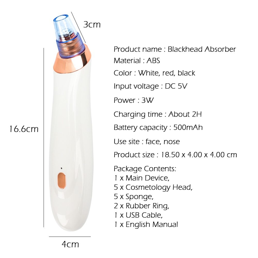Blackhead instrument pore cleaner to blackhead artifact electric acne machine to blackhead - Image 9