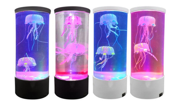 LED Jellyfish Aquarium Lamp Night Light USB Powered - Image 6