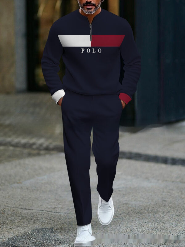 Casual Fashion Men's Long-Sleeve Pants Set - Image 23