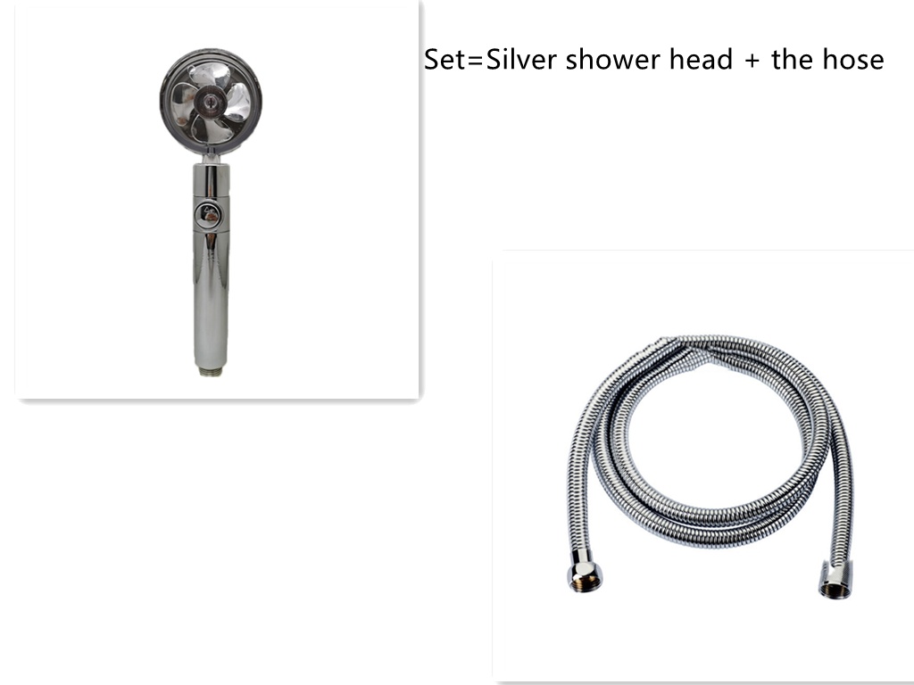 Shower Head Water Saving Flow 360 Degrees Rotating With Small Fan ABS Rain High Pressure Spray Nozzle Bathroom Accessories - Image 58