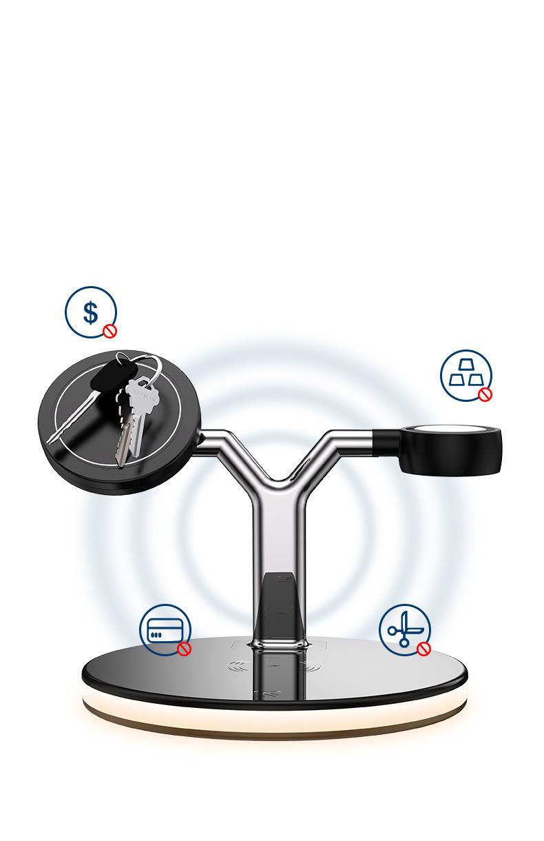 Compatible with Apple, 3 In 1 Magnetic Wireless Charger 15W Fast Charging Station For Magsafe Chargers - Image 5