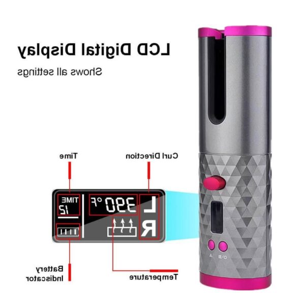 Cordless Automatic Hair Curler Iron Wireless Curling Iron - Image 7