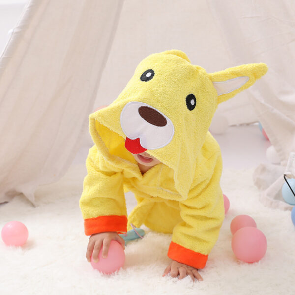 Cartoon Cute Animal Modeling Baby Bath Towels Baby Bathrobes Cotton Children's Bathrobes Baby Hooded - Image 67