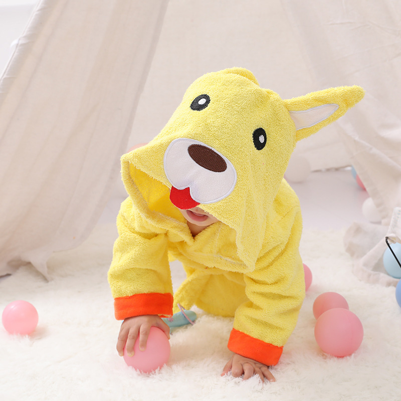 Cartoon Cute Animal Modeling Baby Bath Towels Baby Bathrobes Cotton Children
