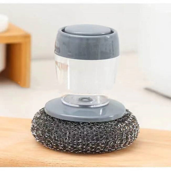 Kitchen Soap Dispensing Palm Brush Cleaner Push-type Brush Kitchen Detergent Tools - Image 16
