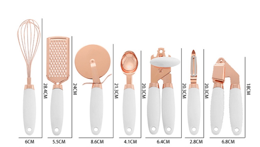 Kitchen Household Peeler Gadget Copper Plating Set - Image 16