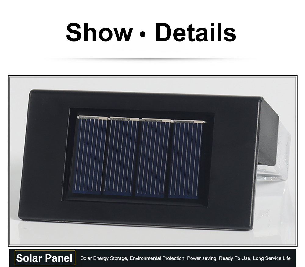 Waterproof New RGB LED Solar Light Step Fence Light - Image 15