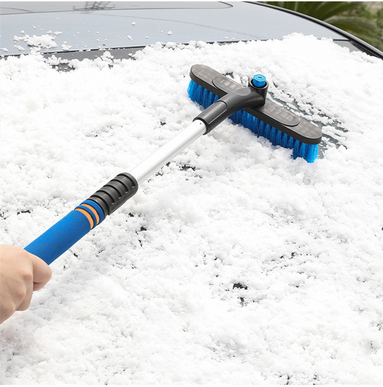 Car Cleaning Brush Ice Scraper Detachable Snow Shovel Brush Dust Remove Brush Auto Windshield Extendable Snow Brush Foam Handle - Image 13